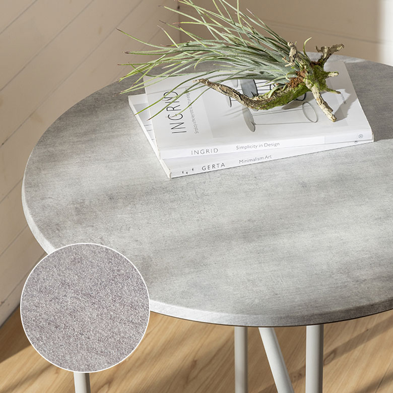 天然石を超える新素材天板のラウンドテーブル [b-84312]