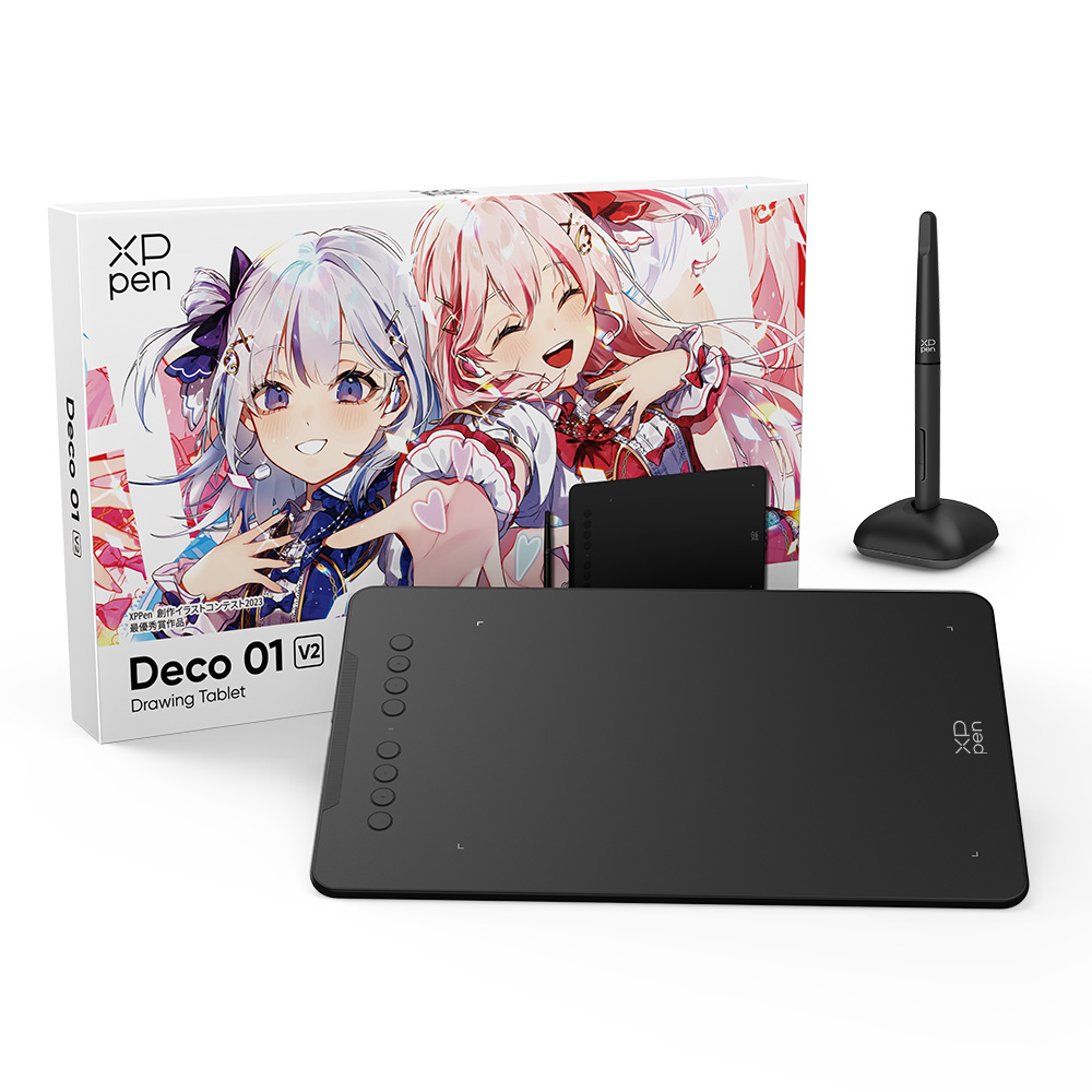 Deco 01 V2 書き味と質感が良く、筆圧調整しやすい板タブがおすすめ