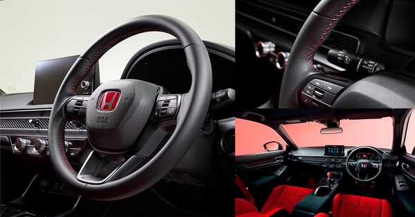 シビック タイプRに本革製ステアリングホイール、ホンダアクセスが純正