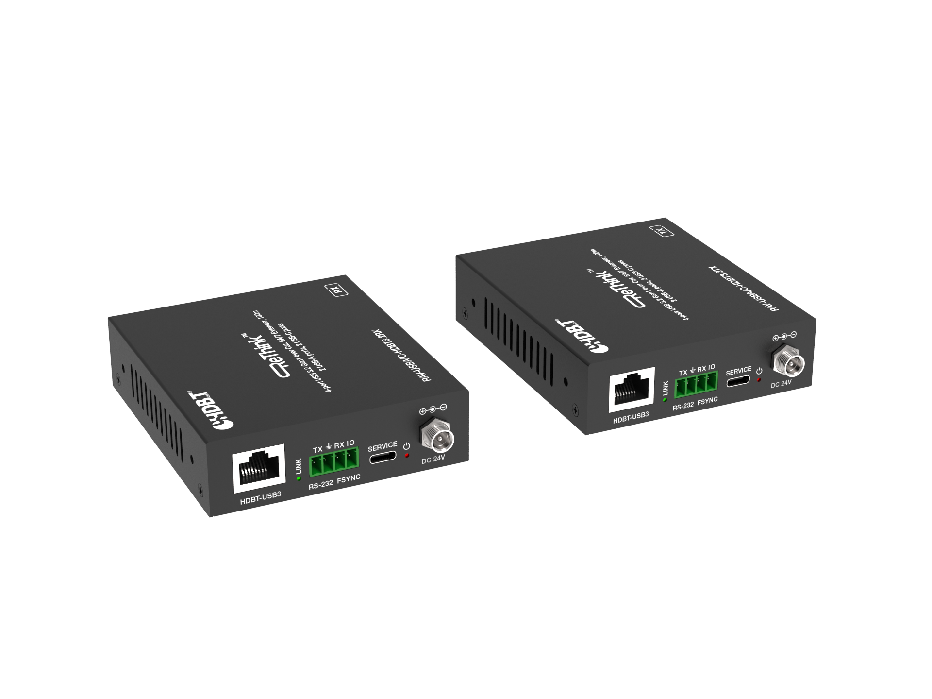 RAV-EX-UAC100-TxRx : USB 3.2 over Cat. 6A/7 Transmitter & Receiver