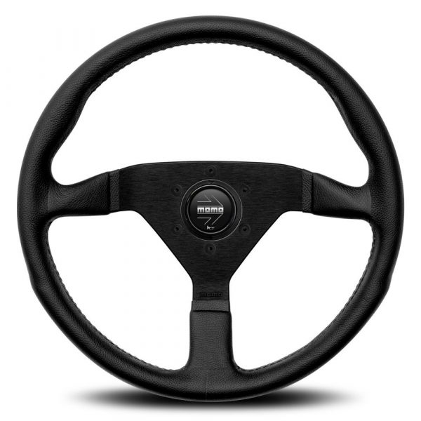 MOMO Prototipo Black Edition Black Leather 350mm Steering Wheel