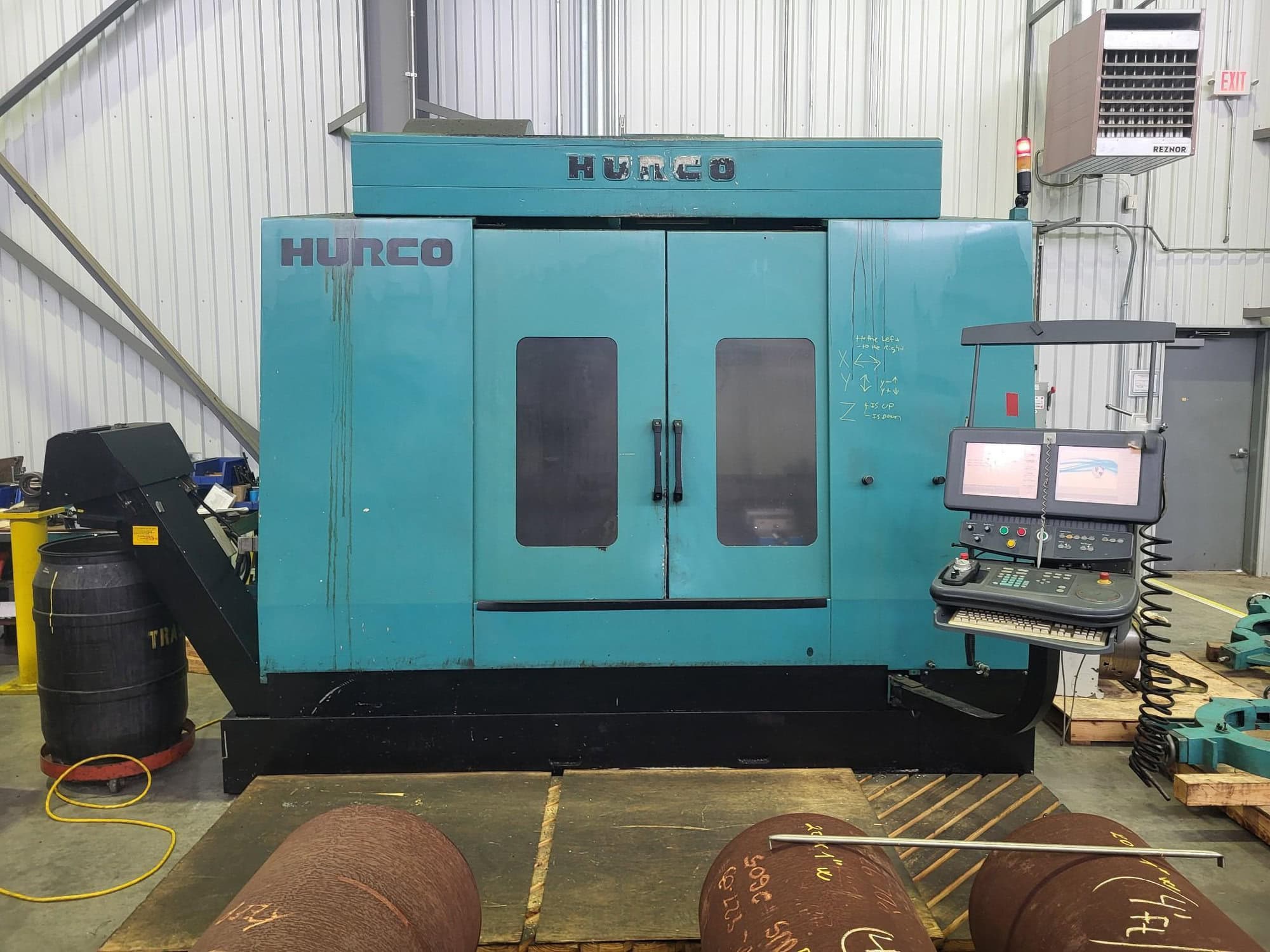 Hurco VMX50/50T CNC VMC, 2012 – Chip Conveyor, CTS Prep, WinMax