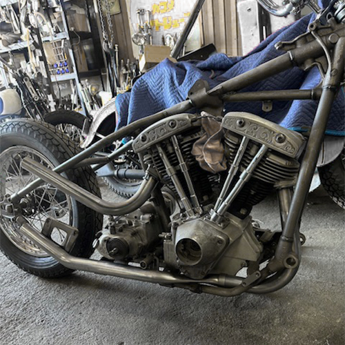 66-84年SHOVEL用アップスイープマフラー – Reverb-ハーレーパーツの専門店