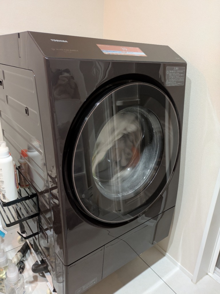 ZABOON 東芝 TOSHIBA ドラム式洗濯乾燥機 左開き ボルドーブラウン TW