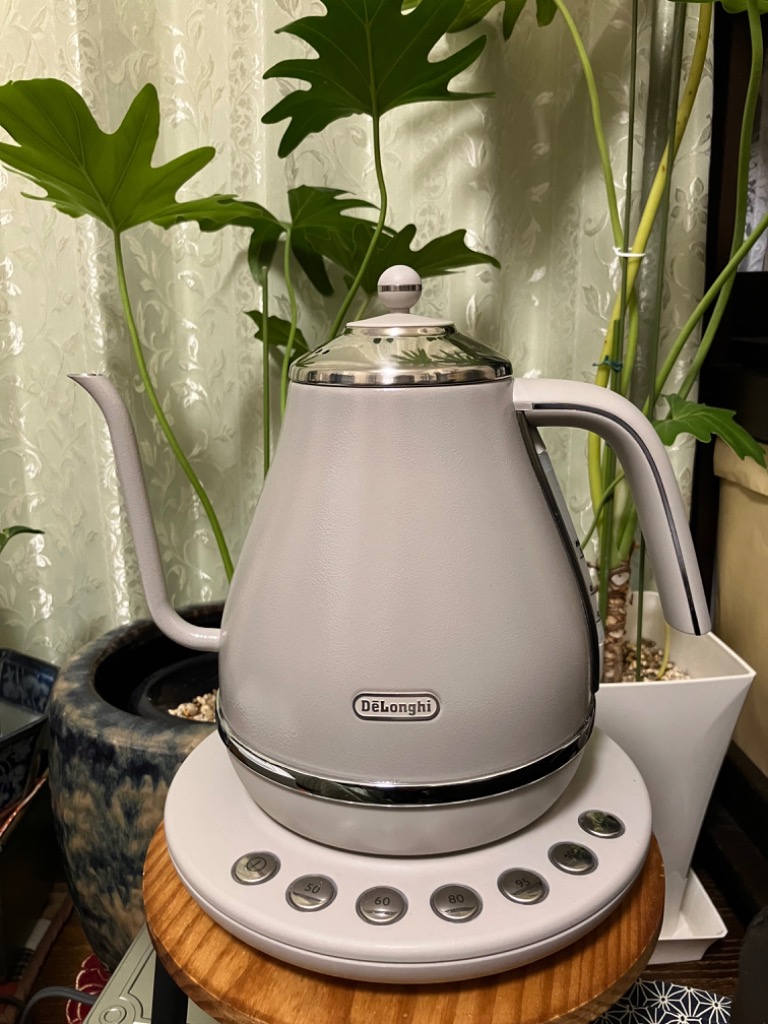 デロンギ アイコナ 温度設定機能付き電気カフェケトル KBOE1230J-BG