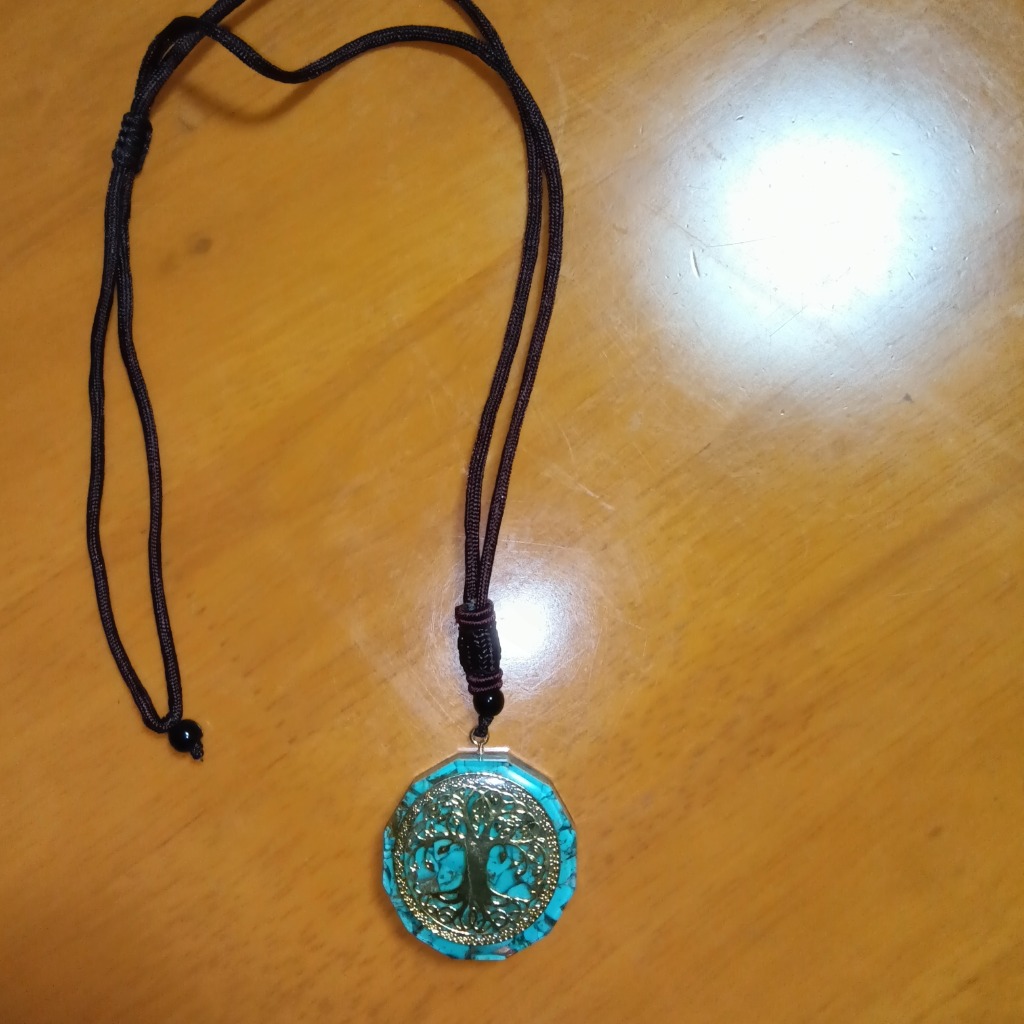 GOLD STONE オルゴナイト ペンダント ツリーオブライフ 生命の樹 幸運