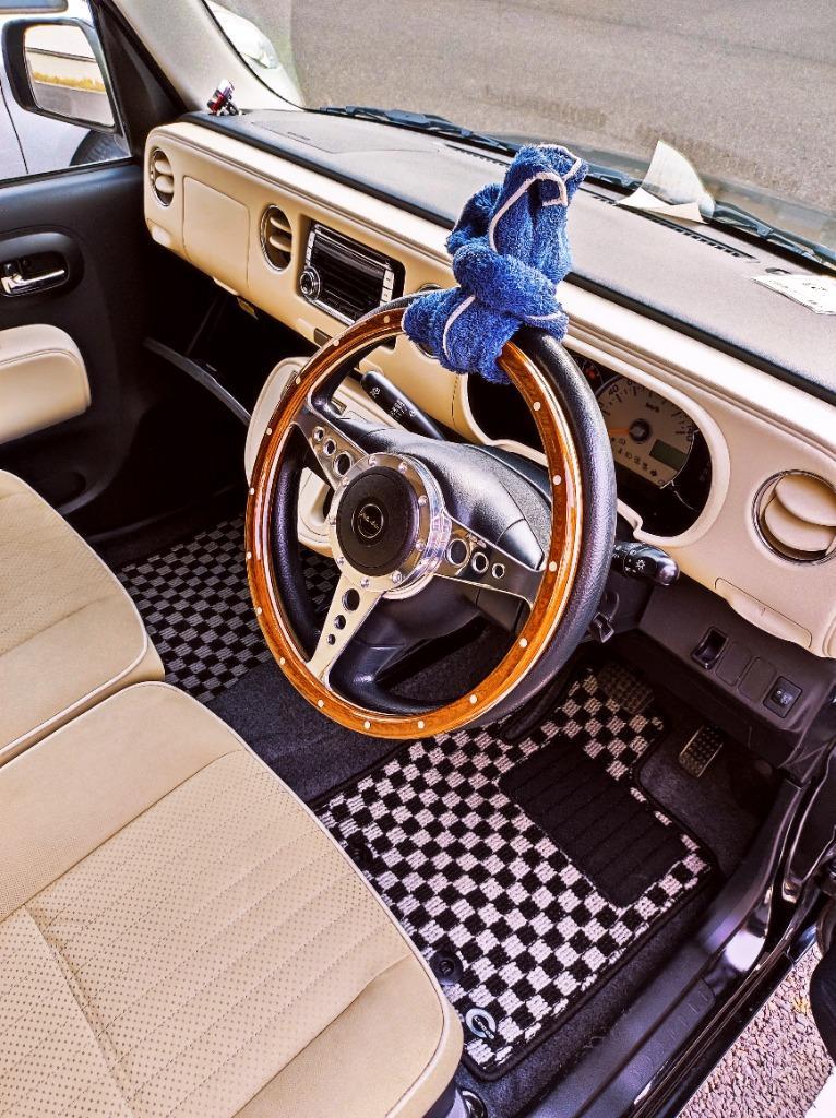 モトリタMK3ウッドステアリング・14インチ フラット : ミニマルヤマ