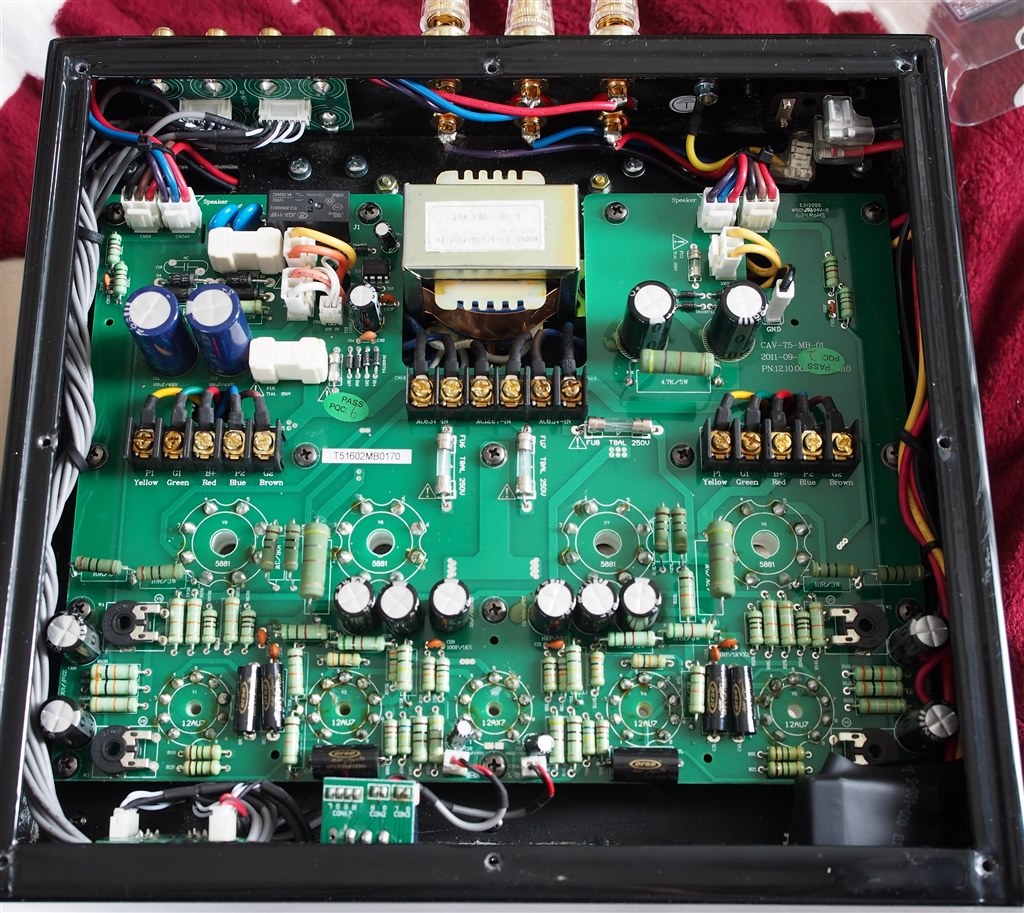 裏蓋を開けてみた』 CAV 真空管ステレオプリメインアンプ T-5 上手な