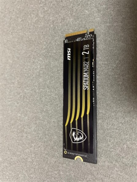 MSI SPATIUM M482 PCIe 4.0 NVMe M.2 2TB 価格比較 - 価格.com