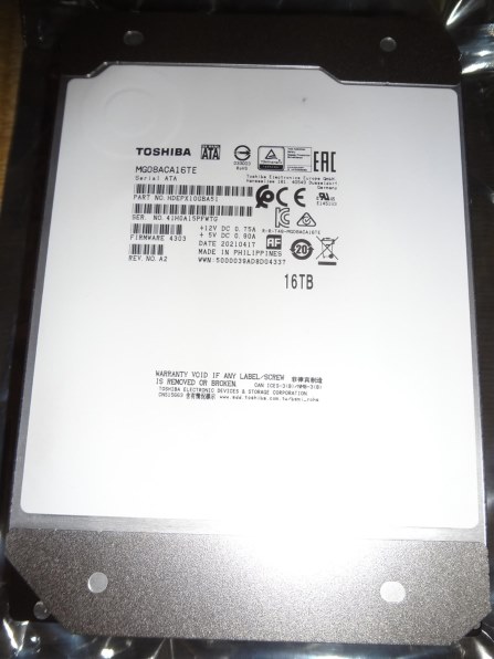 東芝 MG08ACA16TE [16TB SATA600 7200] 価格比較 - 価格.com