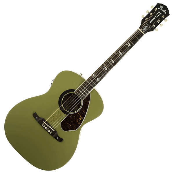 DISC Fender Tim Armstrong Hellcat Electro Acoustic Guitar, Green