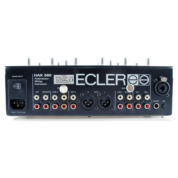 Ecler HAK 360 2-Channel DJ Mixer at Gear4music