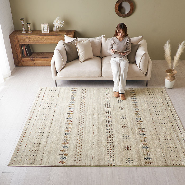 ヴィンテージラグ トルコ アナトリア ウォッシュ ベージュオーバーダイ