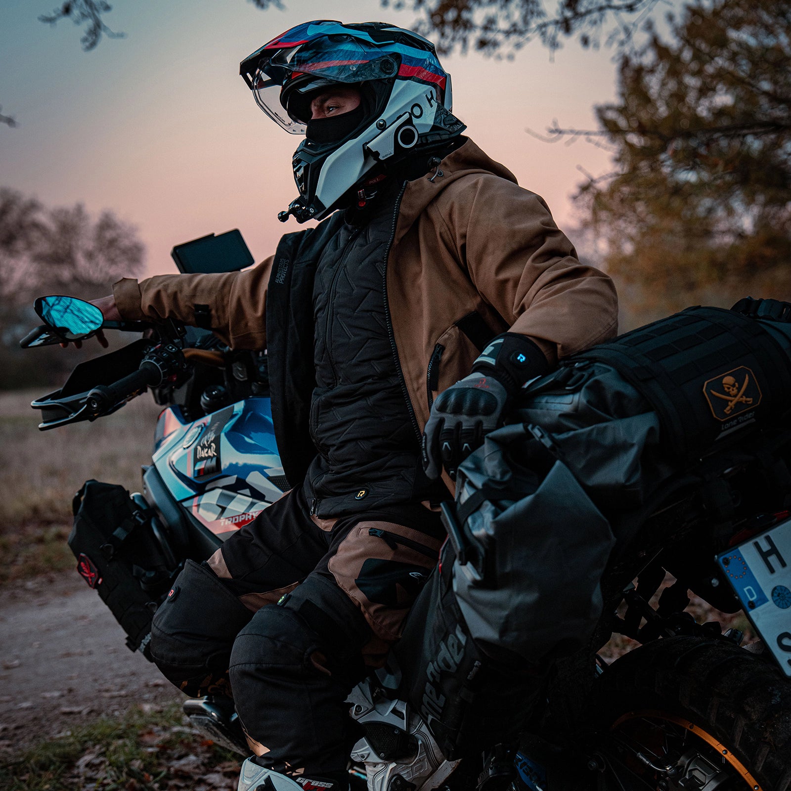 RIDEIRON 冬用防水 スマート電熱 バイク用グローブ| MG7501H