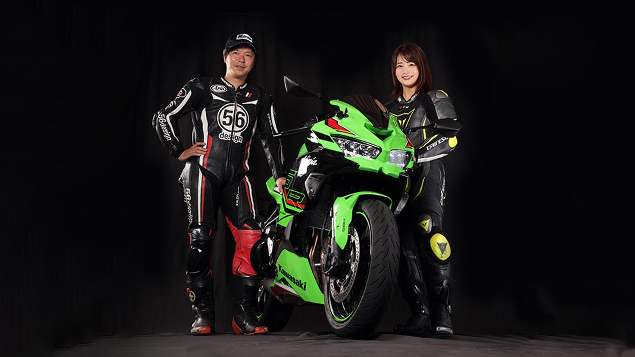 中野真矢×平嶋夏海インプレッションKAWASAKI Ninja ZX-25R SE