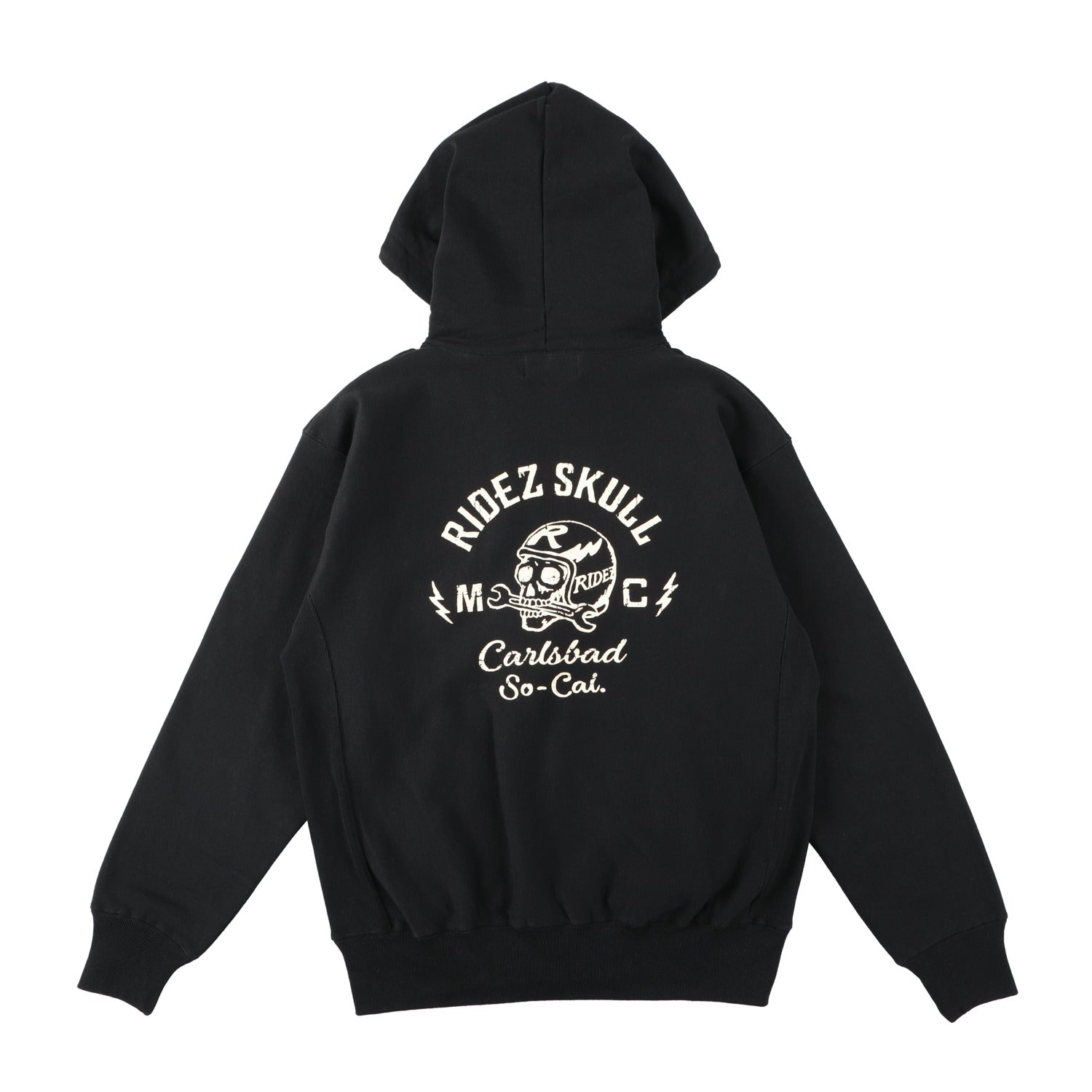 RIDEZ SKULL MC ZIP PARKA 12oz 厚手スカル ジップパーカー RHD04