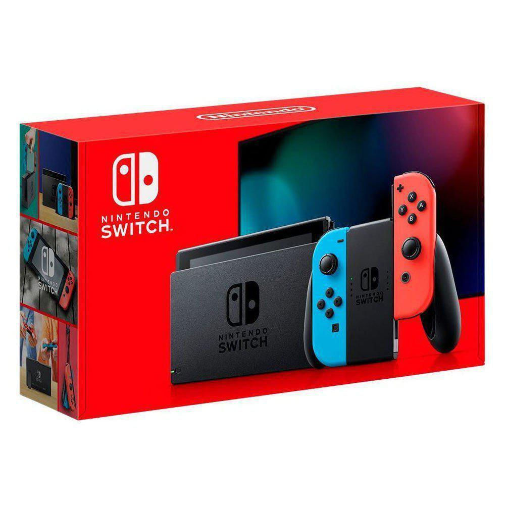 Console New Nintendo Switch Azul/Vermelho Neon - Ri Happy