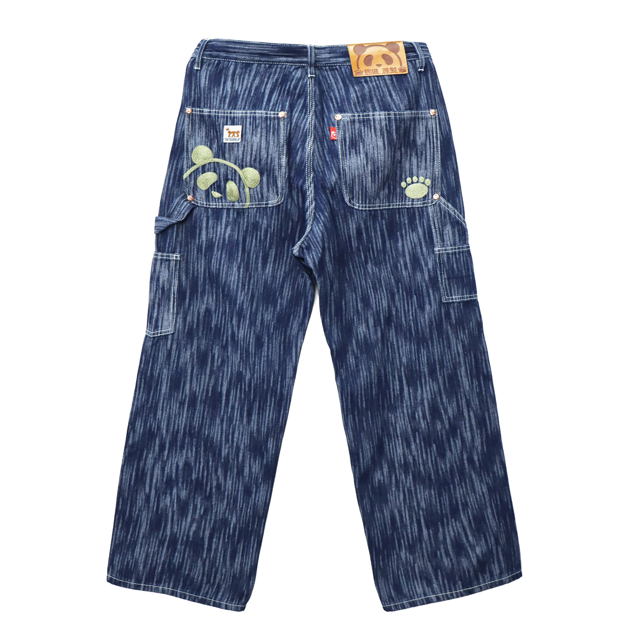 熊猫謹製 ウェーブ ジャガード ダブルニー ぺインター パンツ(595651