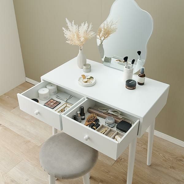 直送】ウェーブミラードレッサー｜かわいいお姫様インテリア家具・雑貨