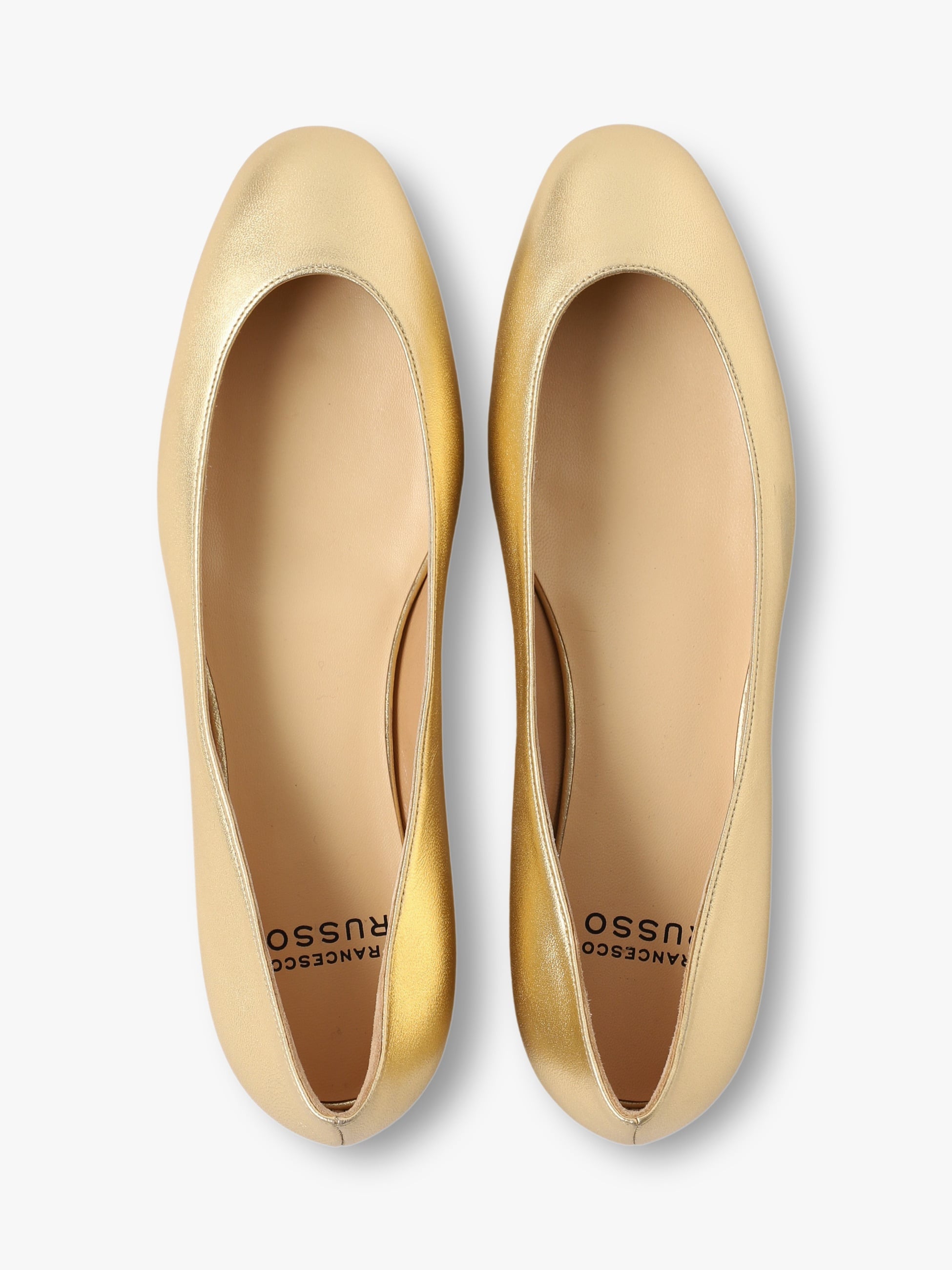 レザーラウンドトゥ フラットシューズ｜Francesco Russo