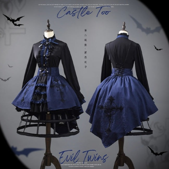 予約販売】Evil Twins ゴスロリ ブラウス・ベスト・マント・スカート