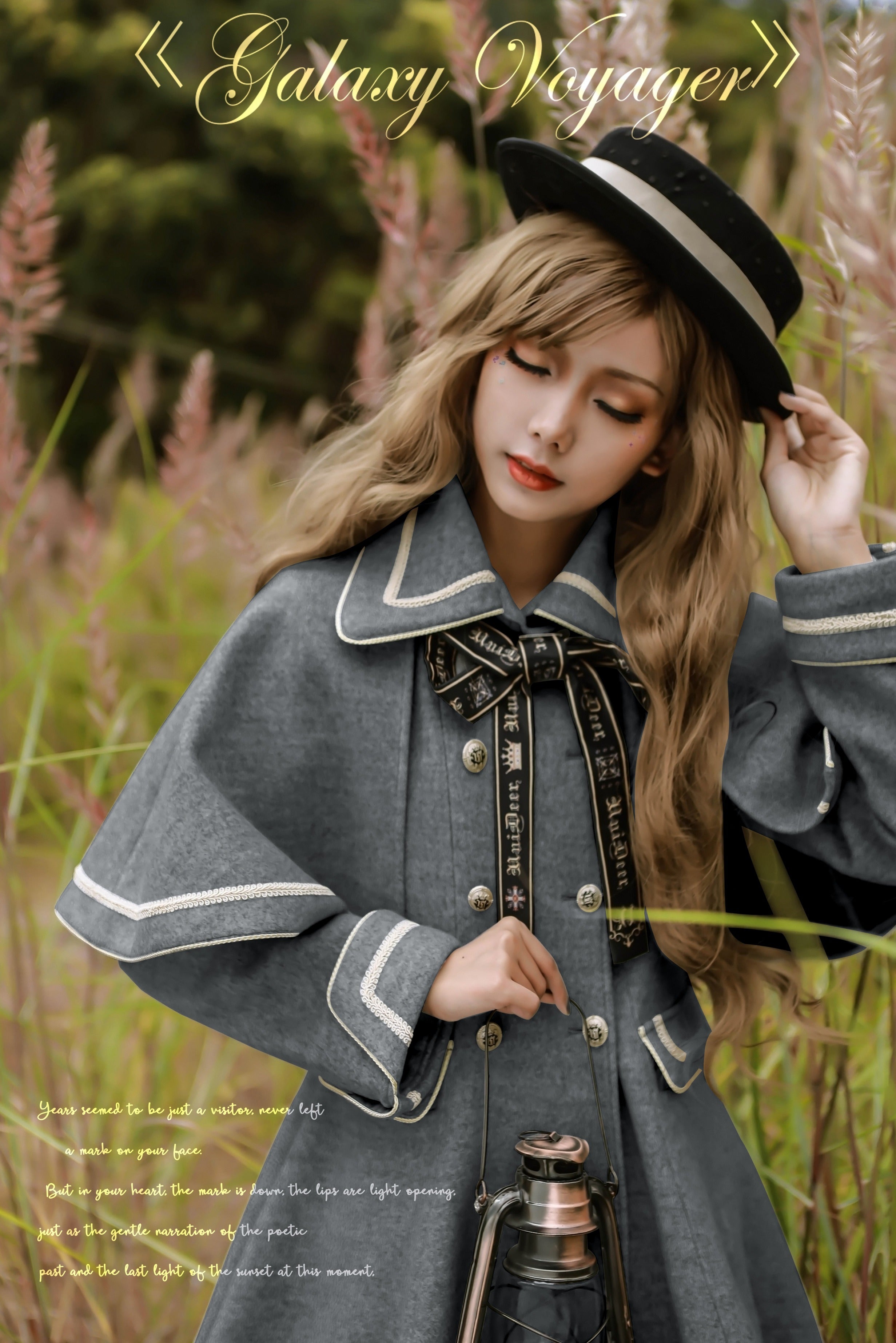 Galaxy Voyager リボン付きケープコート – ロリータファッション通販RonRon