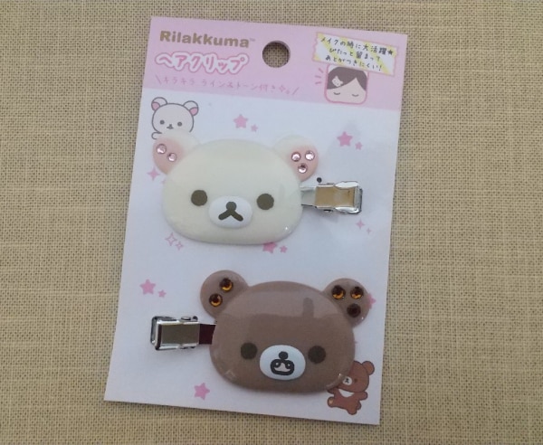 リラックマ ヘアクリップ コリラックマ&チャイロイコグマ ヘアピン