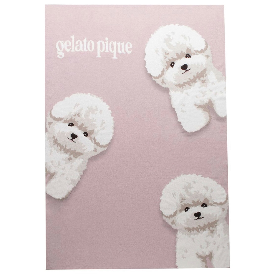 パウダーDOG3柄ジャガードピローケース マルチカバー セット