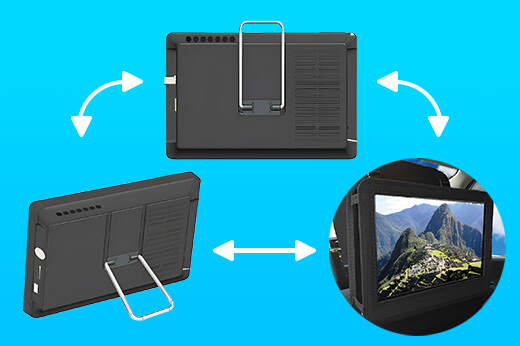 10.1インチ 地上・BS・CSチューナー搭載 録画機能付き ポータブルTV