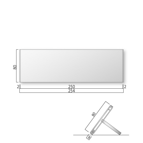 FT-81L-M アルミカウンターサイン M価格 幅254×高80mm | 室名札