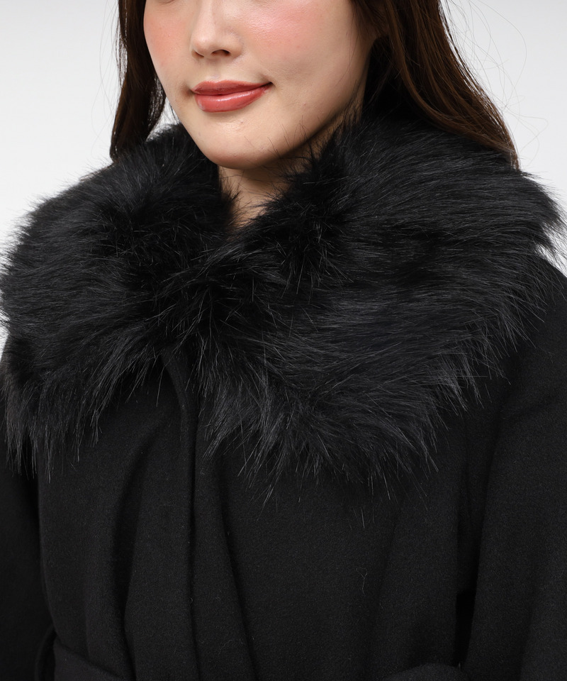 ファー付ポンチョ風コート｜ROYAL PARTY ロイヤルパーティー 商品詳細