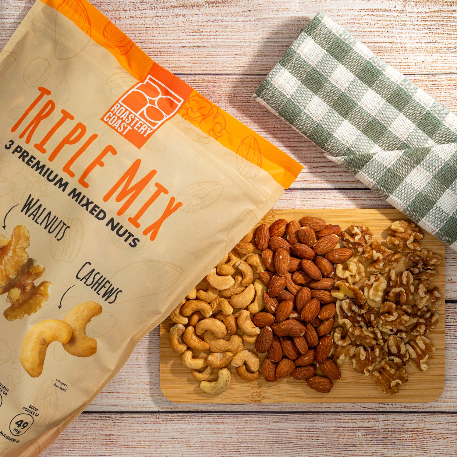 Roastery Coast - Triple Mix | 3 lb (Almonds, Walnuts, Cashews)