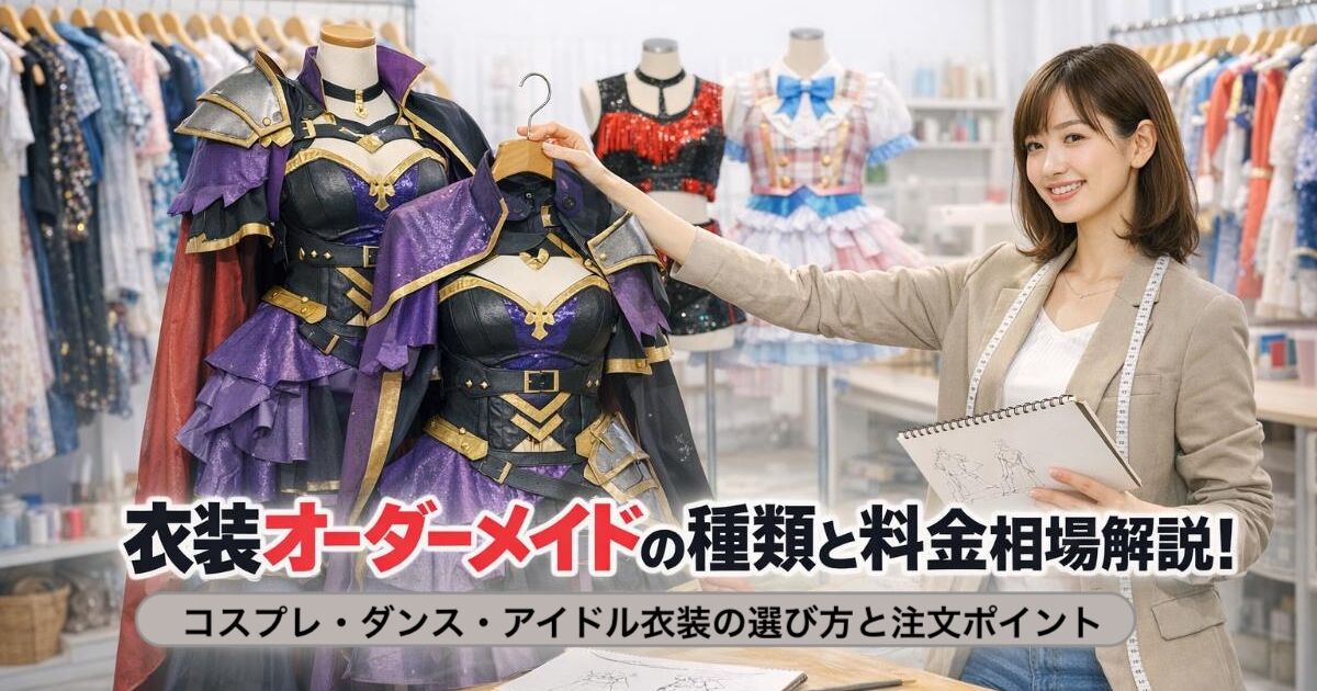 衣装オーダーメイドの種類と料金相場解説｜コスプレ・ダンス・アイドル