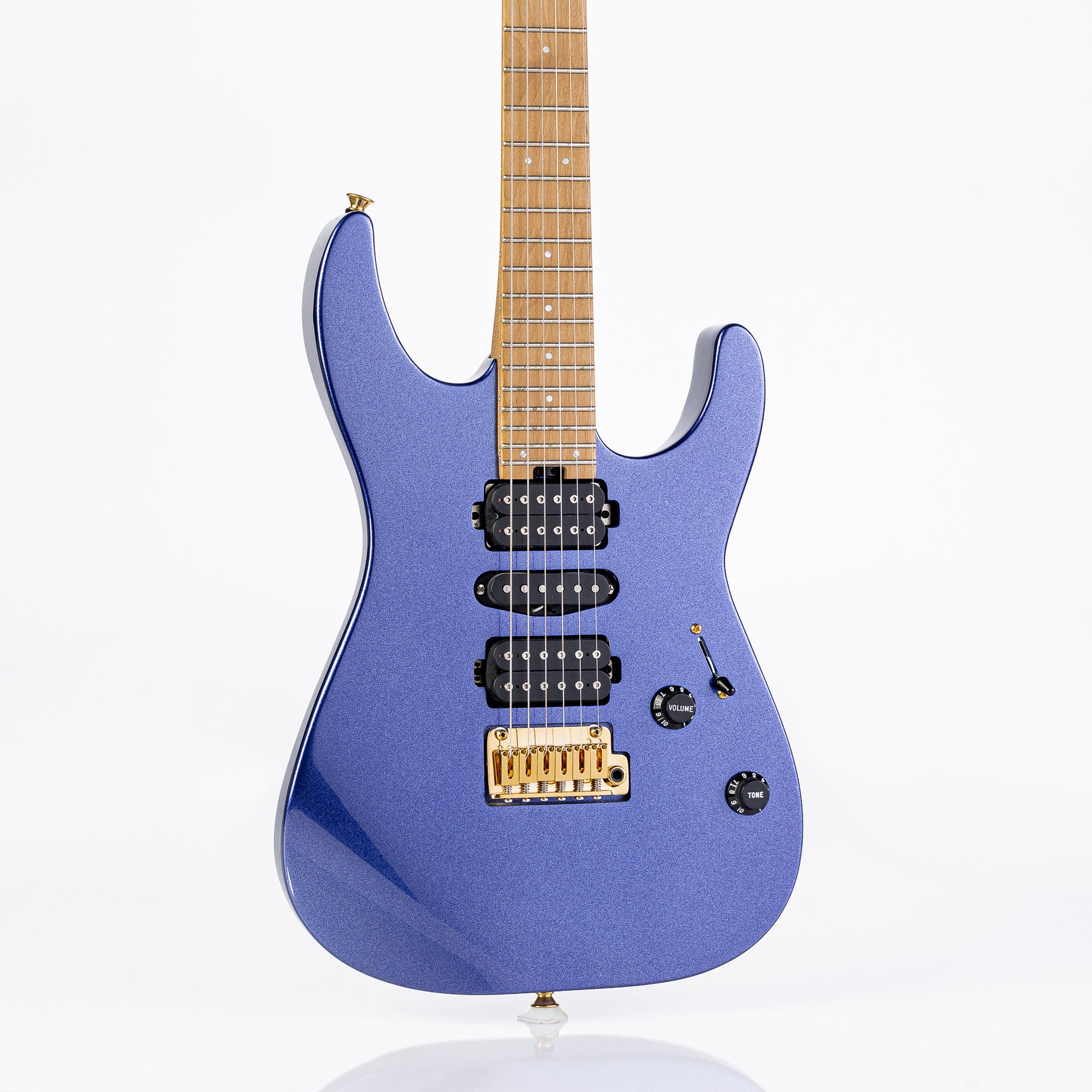 USED Charvel Pro-Mod DK24 HSH 2PT Caramelized Maple - Mystic Blue