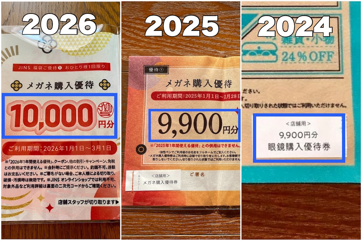 2年越しのリベンジ！ JINS福袋（6600円）で「1万4000円分のメガネ引換
