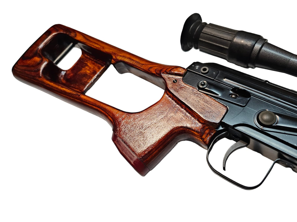 エアソフトシエン】 WE SVD用 合板ウッドストック＆ハンドガードキット