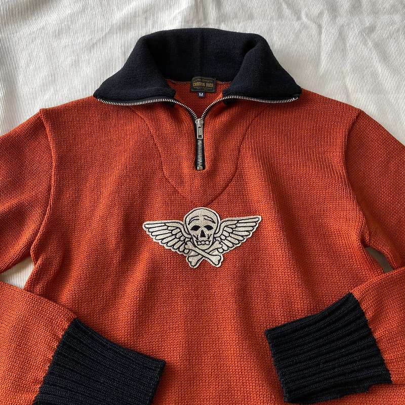 The Groovin High 1940s Motorcycle Knit - ROCK-A-HULA Vintage Clothing