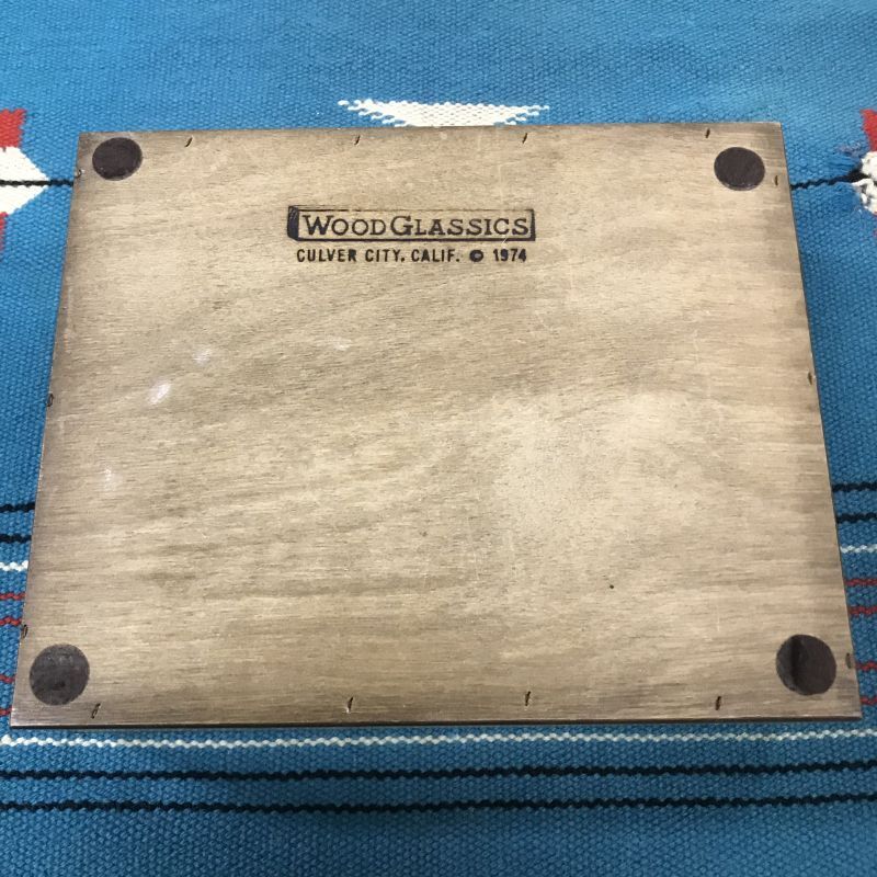 1970'S LEVI STRAUS ＆CO, WOOD FRAMED MIRROR JEWEL BOX ビンテージ