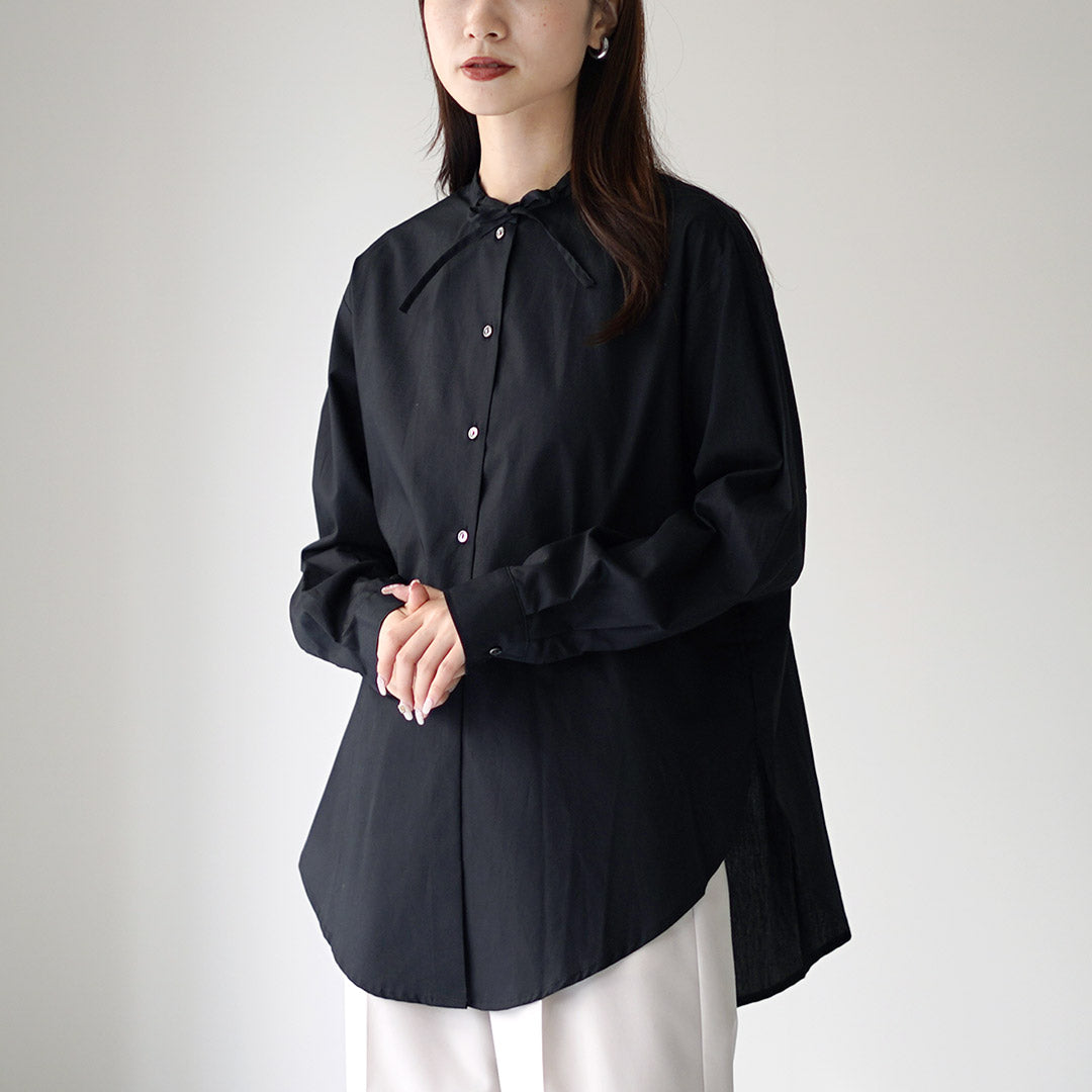 mizuiro ind（ミズイロインド） リボン タイ シャツチュニック