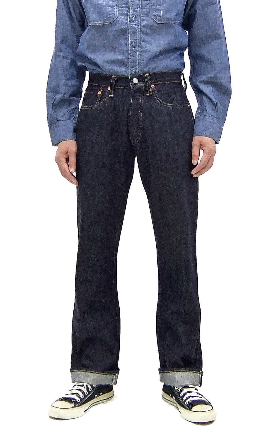 Sugar Cane Jeans SC41947 Men's Classic Straight Fit One-Washed