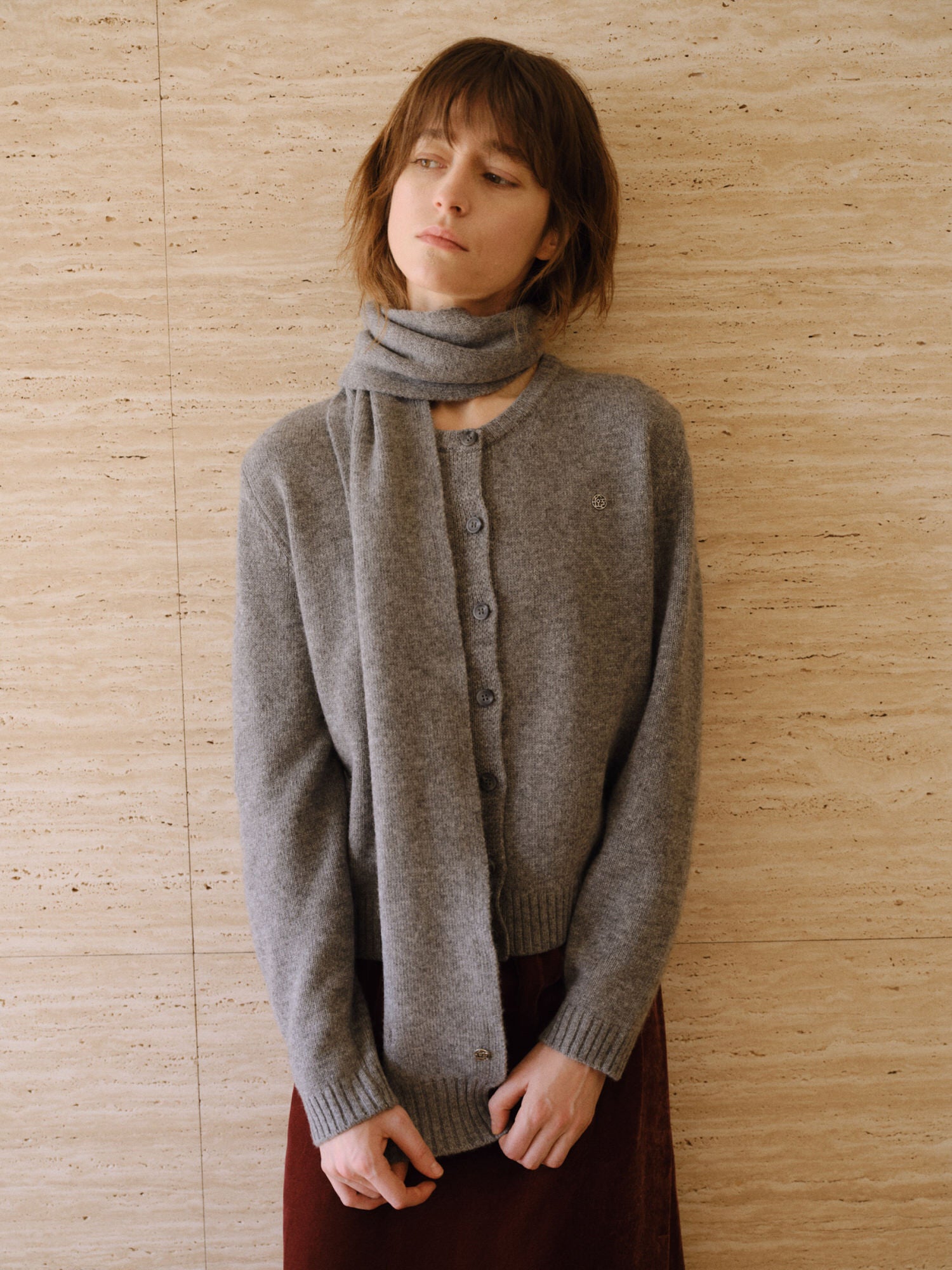 Classic knit cardigan