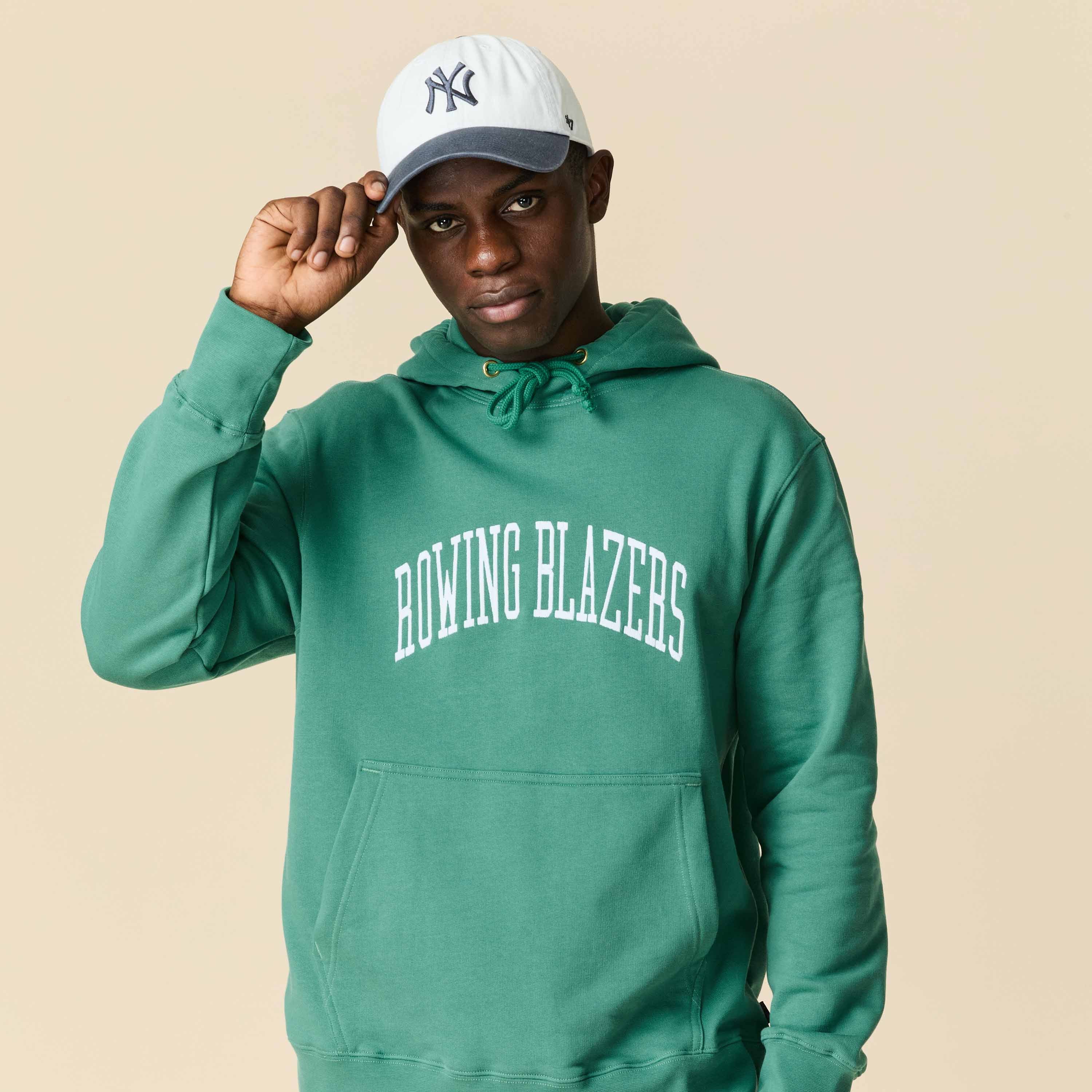 Men's Collegiate Arch Hoodie Green – Rowing Blazers