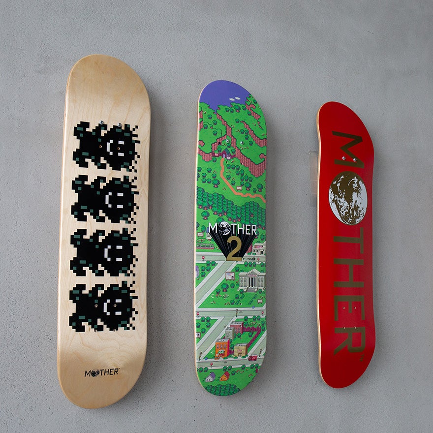 MOTHER2 スケートボードデッキ レッド MOTHER2 スケートボードデッキ