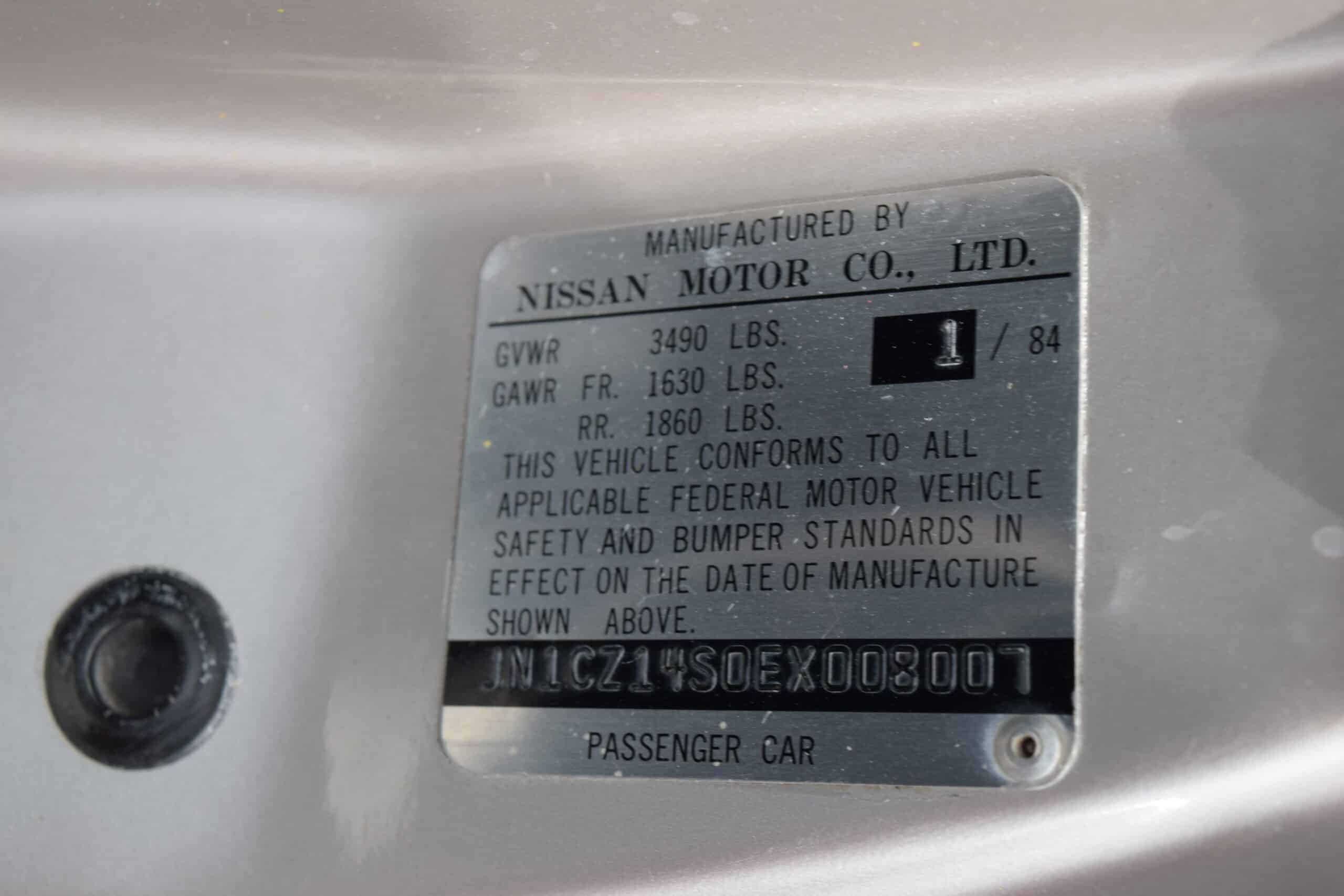 1984 Nissan 300ZX 50th Anniverary Edition Turbocharged-Low Miles