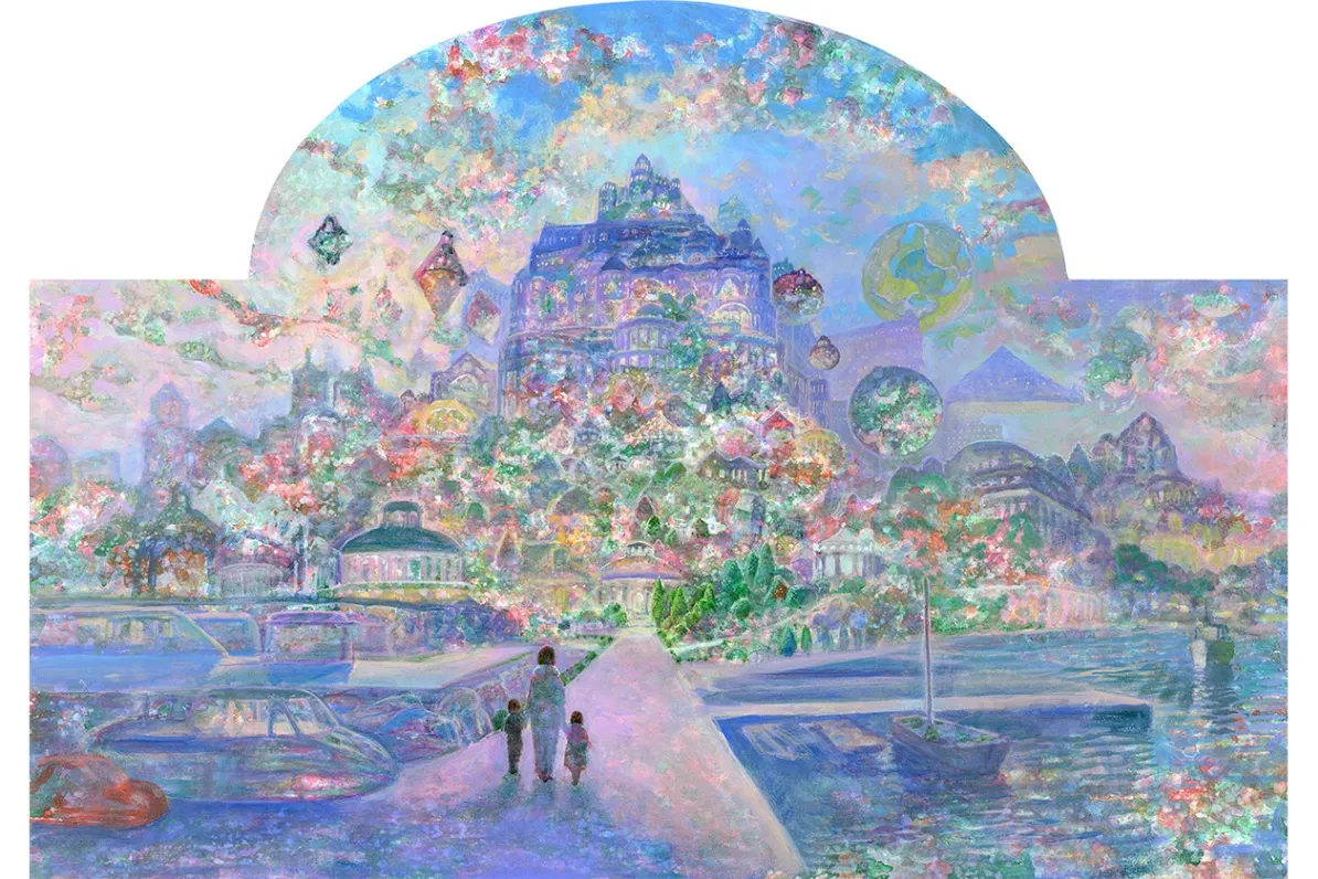 原画】井上直久 都の夕映え 原画】井上直久 都の夕映え 原画】井上直久 都