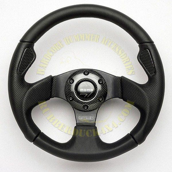 Momo Jet Black Steering Wheel - RD4x4