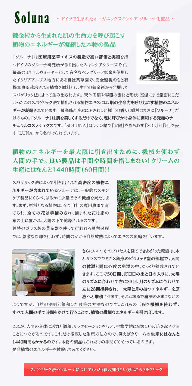 ソルーナ化粧品 24時間クリーム（美容クリーム） 30ml