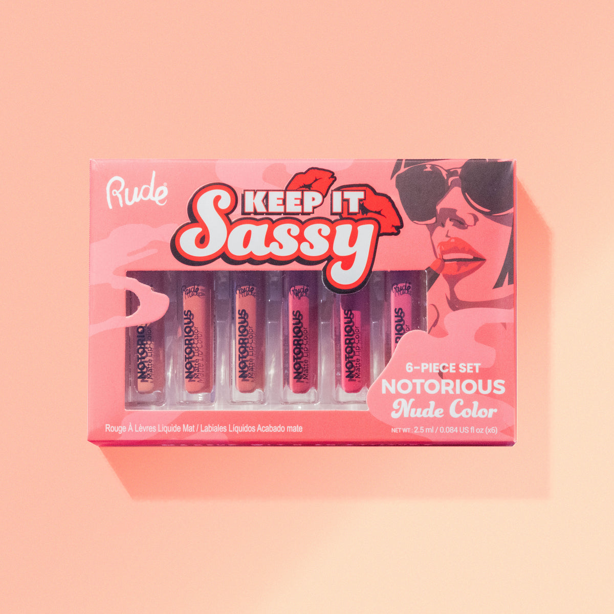 Crime Does Pay Notorious 6 Lip Color Set - Nude | RUDE – Rude