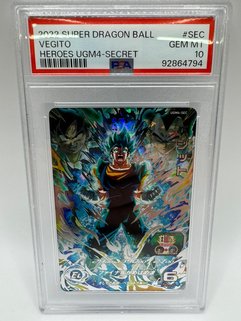 PSA 10 Vegito UGM4-SEC UM8 SEC Son Goku 2021 Super Dragon Ball