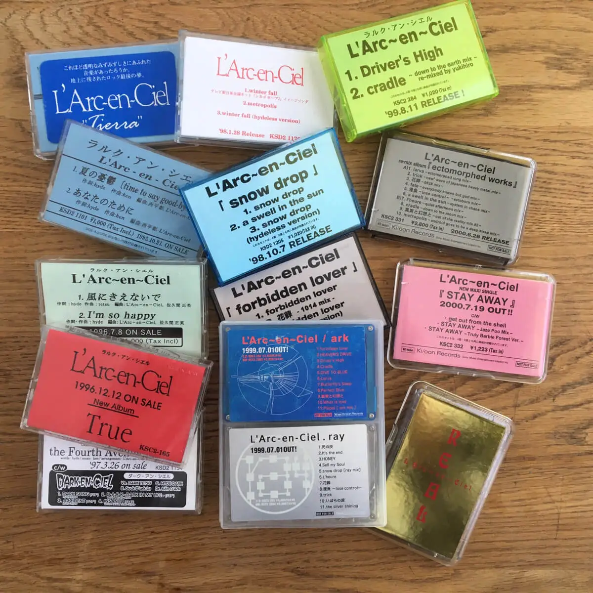 宅配買取】L'Arc-en-Ciel、90s～2000年の見本盤カセットテープを大阪府